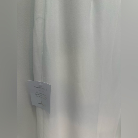 Lulu's Elegant White Strapless Dress - Picture 7 of 8